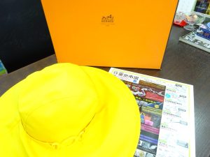 鹿児島市内 買取専門 東京市場 鹿児島中央店 ブランド エルメス 帽子 買取いたしました。