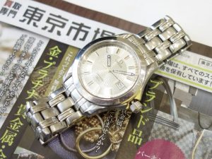 ウニクス伊奈近く！買取専門東京市場 伊奈町学園店はなんでも査定！ オメガ シーマスター 腕時計 買取しました。
