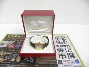 金沢市内 買取専門 東京市場 金沢中央郵便局前店 ブランド カルティエ マストタンク 買取しました。