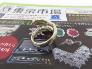 所沢 入間 狭山 日高 秩父 東村山 買取専門 東京市場 西武小手指駅北口タワーズ店 ティファニー ティアドロップリング 買取しました。