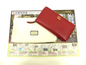 鹿児島市 東京市場 天文館 地蔵角交番前店 ブランド GUCCI グッチ 長財布 買取しました。