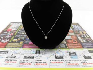 前橋市内 買取専門 東京市場 17号前橋元総社南小前店 貴金属 プラチナ製品 プラチナ ネックレス ダイアモンド 買取しました。
