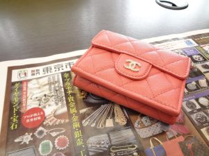 大田原市内！ 買取専門 東京市場 ドンキホーテ大田原店 ブランド シャネル マトラッセ 折り畳み財布 買取しました。