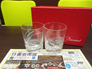 鹿児島市 買取専門 東京市場 国道225号宇宿店 ブランド バカラ 食器 買取しました。