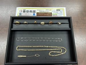 鹿児島市内 買取専門 東京市場 鹿児島中央店 貴金属 ネックレス リング 買取しました。
