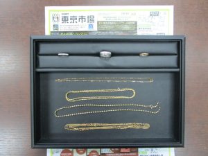 鹿児島市内 買取専門 東京市場 鹿児島中央店 貴金属 ネックレス リング 買取しました。