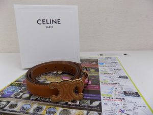 鹿児島市 買取専門 東京市場 サンキュー新栄店 ブランド CELINE ベルト 買取しました。