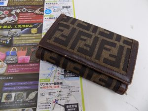 鹿児島市 買取専門 東京市場 サンキュー新栄店 ブランド FENDI 財布 買取しました。