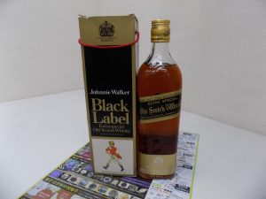 鹿児島市 買取専門 東京市場 サンキュー新栄店 酒 ウイスキー ジョニーウォーカー 黒ラベル 買取しました。