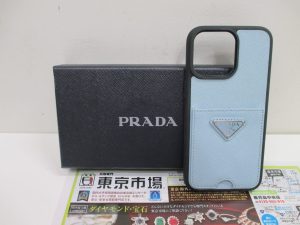 鹿児島市 東京市場 天文館 地蔵角交番前店 ブランド PRADA プラダ iPhoneケース 買取しました。