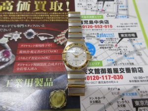 いづろ 中町 金生町 照国通り 東京市場 天文館 御着屋交番前店 ブランド オメガ 時計 買取しました。