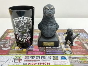 春日部市内！買取専門 東京市場 東武豊春駅西口店 ゴジラおまとめ バンプレスト ゴジラ胸像コレクション ゴジラVSモスラ タンブラー2023 フィギュア 買取しました。