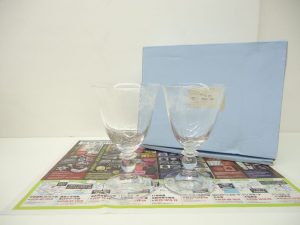 富山 魚津 高岡 射水 掛尾 41号線 買取専門 東京市場 ドンキホーテ富山店 ブランド ウエッジウッド ペアグラス 買取しました。