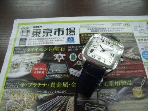 鹿児島市内 買取専門 東京市場 鹿児島中央店 ブランド 時計 Cartier 買取しました。