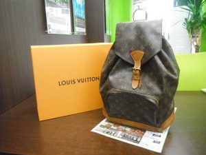 鹿児島市 東京市場 天文館 地蔵角交番前店 ブランド Louis Vuitton ルイヴィトン リュックサック 買取しました。