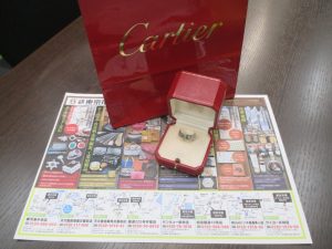 霧島市 買取専門 東京市場 ドン・キホーテ霧島隼人店 ブランド カルティエ リング 買取しました。